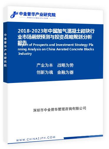 2018-2023年中國加氣混凝土砌塊行業(yè)市場前景預(yù)測與投資戰(zhàn)略規(guī)劃分析報(bào)告
