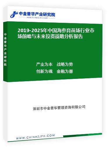 2019-2025年中國海參育苗場行業(yè)市場前瞻與未來投資戰(zhàn)略分析報(bào)告